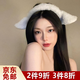 鉑吶苓羊咩咩發(fā)箍少女軟妹小羊毛絨耳朵卡通頭箍女網(wǎng)紅同款毛絨發(fā)卡飾品 軟咩咩小羊發(fā)箍