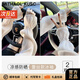 MITHAOL KUSC防曬珠光冰袖女2025新款防紫外線冰絲袖套蕾絲寬松開車騎行護(hù)袖 膚色+白色【2件替換裝】 蕾絲冰袖