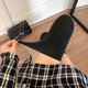 JIOESCLolita秋冬白絲假大腿襪高筒襪拼接過(guò)膝襪打底襪日系JK白色連褲襪 膚下黑 1條 均碼 5D