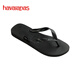 havaianas哈唯納Top炫彩夾腳人字拖女夏海邊平底拖鞋親子款 0090-火耀黑 41-42 巴西碼