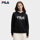 FILA斐樂(lè)官方女子連帽衛(wèi)衣2025秋冬休閑舒適LOGO針織長(zhǎng)袖上衣