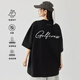 GOLFCROSS情侶款涼感速干UPF50+防紫外線7A抑菌刺繡T恤 黑色 2XL