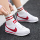耐克（NIKE）女鞋2025夏季新款CORTEZ BASIC校園系列舒適休閑鞋運動鞋板鞋 904764-101/白/校園紅/偏小 39