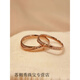 KERLA結婚對戒鍍18k玫瑰金色婚戒訂婚戒輕奢活口設計情侶禮物送女友生 一對款高品質(zhì)