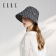 ELLE防曬遮陽帽女戶外時尚老花帽子女防紫外線大帽檐禮物送女友七夕