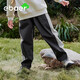 EBAER童裝男童軟殼褲春秋款撞色褲子新款兒童戶(hù)外長(cháng)褲 鴿羽灰 150 