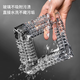 侑家良品 透明水晶煙灰缸家用玻璃煙缸辦公室酒店通用 大號(hào)
