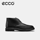愛步（ECCO）正裝皮鞋 商務通勤男士男鞋高幫鞋 都市倫敦525714 黑色52571401001 41