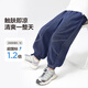 左西男童防蚊褲夏季天絲涼感牛仔褲2025新款兒童褲子潮 深牛仔色 130