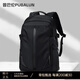 普巴倫PUBALUN男士雙肩包大容量出差旅行包多功能休閑背包男時(shí)尚帆布書(shū)包 黑色小號30X19X46