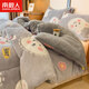 南極人（Nanjiren）被子冬棉被加厚秋冬被芯羊羔絨珊瑚絨毛毯被春秋學(xué)生宿舍家用單人 愛(ài)心熊【升級款雙面絨】LML 180x220cm【約7斤】