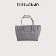 【95成新】菲拉格慕（Ferragamo）女士深灰色購(gòu)物袋 0774686 禮物送女友