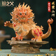 銅之父【威震山河貔貅】黃銅國潮擺件家居辦公室玄關(guān)柜桌面裝飾品 （黃色大號）威震山河貔貅