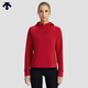 迪桑特 WOMEN’S TRAINING 女士  連帽衛衣 內搭 RD-紅色 M （165/84A)