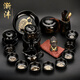 漸灃高檔懶人自動(dòng)茶具套裝整套金木葉盞泡茶神器家用辦公節(jié)日禮物送禮 自動(dòng)茶具+茶道茶寵茶洗茶罐