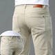 高端抓絨牛仔褲男秋冬加絨輕奢時(shí)尚商務(wù)休閑褲子男彈力修身卡其色 V8-D377卡其色 38