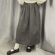 蘑菇同學(xué)日系絎棉半身裙女冬季2025夾棉加厚保暖燈籠裙寬松百搭松緊腰棉裙 灰色 L 建議115-130斤