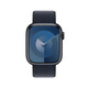 適用蘋(píng)果手表applewatchS10ultra2尼龍回環(huán)式表帶iwatch9/8/7/6se 午夜黑 適用iWatch S10/S11【46mm】