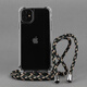 念立岸iPhone13手機(jī)殼16掛繩斜挎適用蘋(píng)果12promax四角xsmax防摔14P透明保護(hù)套15promax電話殼背帶11可調(diào) 新款一體透明殼+綠米黑 iPhone16pro