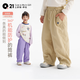 Q21風(fēng)殼褲兒童褲子親子長(zhǎng)褲男女童休閑戶外工裝褲耐磨機(jī)能褲新款 灌木沙色 170 成人女款（腰帶款）
