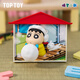 TOP TOY蠟筆小新野原家磁吸手辦冰箱貼盲盒家居擺件女生生日禮物單盒
