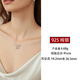 oivsy款新品個(gè)性W字母項(xiàng)鏈女輕奢閨蜜生日禮物純銀項(xiàng)鏈送女友禮物小眾 W字母吊墜項(xiàng)鏈【純銀+鋯石】 +禮盒