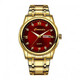 上海（SHANGHAI）鑲鉆全自動(dòng)機械表手表男士防水時(shí)尚潮雙日歷時(shí)尚夜光商 039全金紅面質(zhì)保十年