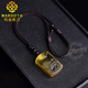 MARDOTG黃水晶吊墜男士火麒麟護(hù)身符項(xiàng)鏈麒麟護(hù)主掛件禮物