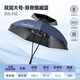 漁之源傘帽頭戴式防曬傘帽雨傘帽釣魚(yú)遮陽(yáng)傘帽頭戴式太陽(yáng)傘帽子傘 霧霾藍【雙層黑膠+雙傘骨+橡膠圈】大號+冰袖