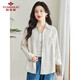 俞兆林2025年春秋季新款長(cháng)袖襯衫女休閑上衣外套 Y51S080