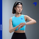 NEDAO內道緊身短款風(fēng)洞背心輕量速干排汗跑步訓練馬拉松女夏季新款 躍動(dòng)藍 M