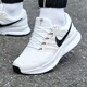 耐克（NIKE）2025款男鞋 官方艦店秋季新款飛線休閑鞋透氣耐磨慢跑步鞋 【Swift3-白黑】【飛線科技】 44 (280mm) 男碼