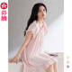 芬騰【七夕禮物】性感睡裙女純棉法式公主風(fēng)短袖睡衣純欲風(fēng)全棉連衣裙