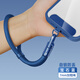 英悅手機掛繩掛脖鏈手腕手繩斜挎防盜防丟掛件夾片墊片鑰匙背帶脖子吊繩女可伸縮短款蘋(píng)果華為殼帶掛飾 自鎖防丟【手腕繩·寶石藍】360°旋轉防纏繞+夾片