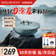 德世朗（DESLON）純鈦炒鍋不粘鍋無(wú)涂層家用無(wú)油煙平底燃?xì)庠铍姶艩t不沾炒菜鍋