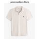 ABERCROMBIE & FITCH【舒適透氣】男裝25夏季新款經(jīng)典小麋鹿POLO衫T恤KI124-5182 米色 M (180/100A)