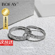 BOEAY小王子玫瑰情侶戒指女款足銀999純銀對(duì)戒鐘久久求婚戒指結(jié)婚表白 【七倉發(fā)貨】小王子與玫瑰花對(duì)戒