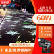 潔能輝落雪3d動態(tài)特效投影燈logo店鋪門頭戶外亮化創(chuàng)意雪花氛圍射燈定制 60W靜態(tài)冬日雪花-防水