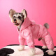 ISPET狗狗四腳羽絨服柴犬泰迪衣服秋冬裝中小型犬加厚保暖安德烈 粉色-四腳 L （合適7-9斤）