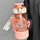 希樂(lè )（cille）學(xué)生水杯男女高顏值夏季Tritan雙飲吸管杯子耐高溫戶(hù)外便攜運動(dòng)杯 粉色【Tritan/雙飲/貼紙】 520ml
