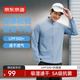 京東京造【UPF500+】男外套涼感運動夾克男運動防曬衣戶外休閑衣風(fēng)車淺藍(lán)L