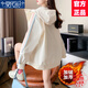 莫代爾工裝外套女2025春秋冬新款加絨沖鋒上衣初高中學(xué)生寬松時(shí)尚夾克 杏色加絨加厚 M 80-120斤