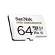 閃迪（SanDisk）存儲卡內(nèi)存TF卡Micro SD卡車載監(jiān)控攝像頭行車記錄儀卡 耐擦寫/自動覆蓋 64G 監(jiān)控記錄儀專用卡 100M/S