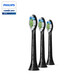 飛利浦（PHILIPS）電動牙刷頭HX9352HX9362HX9332HX9911HX5181HX5171鉆石亮白型HX6063 3支 鉆石亮白型HX6063 黑色標(biāo)準(zhǔn)型 3支