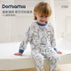 DOMIAMIA兒童套裝男女童過(guò)年服冬季純棉打底衣中小童圓領(lǐng)套裝春季 春日宴野【圓領(lǐng)款】 110