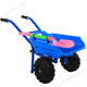 OLOEY沙灘玩具套裝大號手推車(chē)兒童小推車(chē)男孩加厚雙輪2-3歲女孩過(guò)家家 天藍色雙輪2-6歲