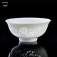 古鎮陶瓷碗個(gè)人專(zhuān)用陶瓷碗飯碗家用景德鎮飯碗米飯碗湯碗玲瓏瓷青花瓷白瓷 白玲瓏花中嬌客飯碗單個(gè)(買(mǎi)5贈1)
