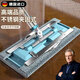 運(yùn)鋒德國(guó)品質(zhì)夾布平板拖把家用一拖凈2025新款懶人干濕兩用拖布拖地神 升級(jí)款綠色不銹鋼夾共四塊布