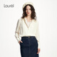 Laurèl【桑蠶絲】25春新款真絲歐根紗寬松襯衫女LWD361C00500 珠光白 S