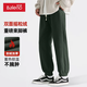 班尼路搖粒絨重磅束腳褲男冬季加絨保暖簡(jiǎn)約純色休閑褲居家上班運動(dòng)長(cháng)褲 【搖粒絨】-墨綠#純色 XL 【雙層搖粒絨更保暖】